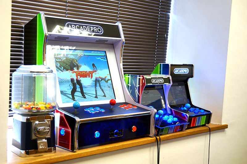 ArcadePro Table Top Arcade Machines - On Display in Showroom